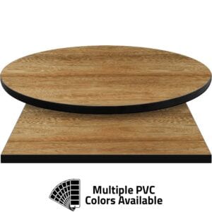 PVC Edge Manufactured Table Tops – 1.25″ thickness – Pinnacle Century Elm Laminate