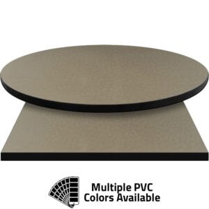 PVC Edge Manufactured Table Tops – 1.25″ thickness – Pinnacle Biscotti Flora Laminate