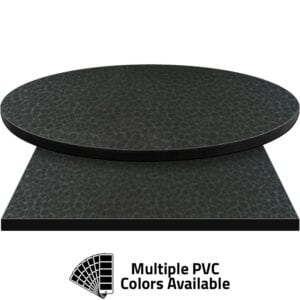 PVC Edge Manufactured Table Tops – 1.25″ thickness – Pinnacle Gray Flora Laminate