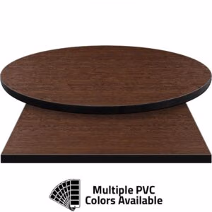 PVC Edge Manufactured Table Tops – 1.25″ thickness – Pinnacle Balinese Oak Laminate