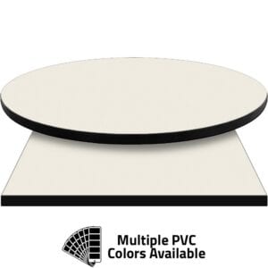 PVC Edge Manufactured Table Tops – 1.25″ thickness – Pinnacle Ivory Laminate