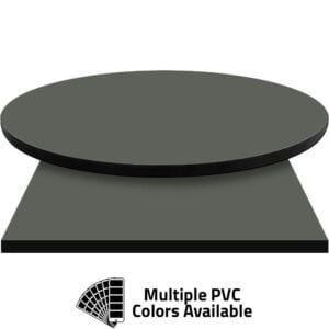 PVC Edge Manufactured Table Tops – 1.25″ thickness – Pinnacle Seal Gray Laminate
