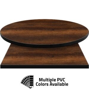 PVC Edge Manufactured Table Tops – 1.25″ thickness – Pinnacle Knotty Oak Laminate