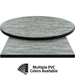 PVC Edge Manufactured Table Tops – 1.25″ thickness – Pinnacle Montpelier Laminate