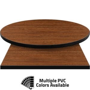 PVC Edge Manufactured Table Tops – 1.25″ thickness – Pinnacle Sumatra Teak Laminate