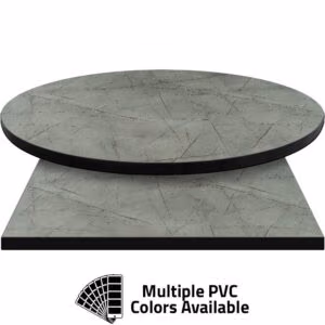 PVC Edge Manufactured Table Tops – 1.25″ thickness – Pinnacle Copper Slate Laminate