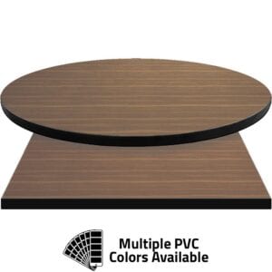PVC Edge Manufactured Table Tops – 1.25″ thickness – Pinnacle Australian Walnut Laminate