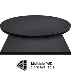 PVC Edge Manufactured Table Tops – 1.25″ thickness – Pinnacle Black Diamond Laminate
