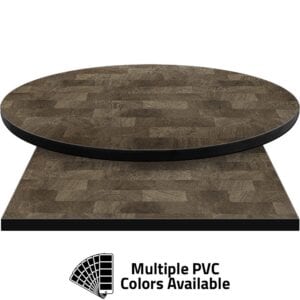 PVC Edge Manufactured Table Tops – 1.25″ thickness – Pinnacle Charter Oak Laminate