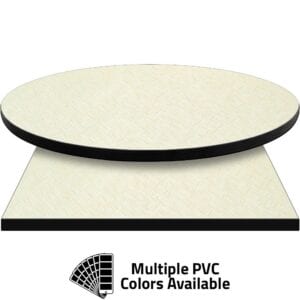 PVC Edge Manufactured Table Tops – 1.25″ thickness – Pinnacle Arctic Herringbone Laminate