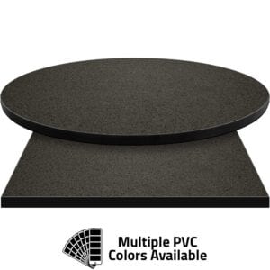 PVC Edge Manufactured Table Tops – 1.25″ thickness – Pinnacle Black Galaxy Laminate