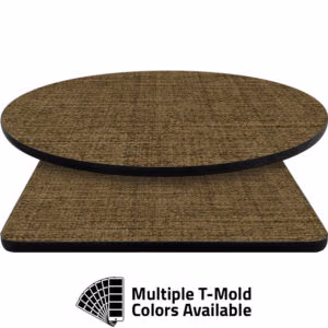 T-Mold Manufactured Table Tops – Pinnacle Java Twist Laminate