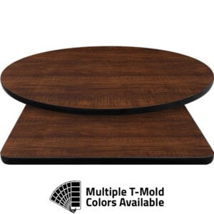 T-Mold Manufactured Table Tops – Pinnacle Blush Rosewood Laminate