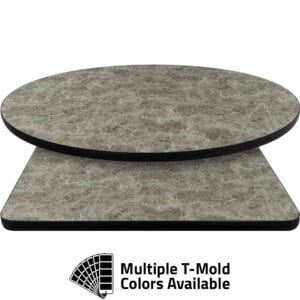 T-Mold Manufactured Table Tops – Pinnacle Flint Stone Laminate