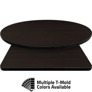 T-Mold Manufactured Table Tops – Pinnacle Curly Maple Laminate