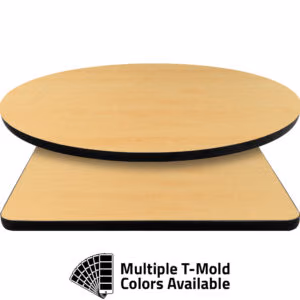 T-Mold Manufactured Table Tops – Pinnacle Mangfall Beech Laminate