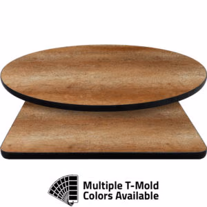 T-Mold Manufactured Table Tops – Pinnacle Monument Oak Laminate