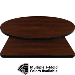 T-Mold Manufactured Table Tops – Pinnacle Pure Walnut Laminate