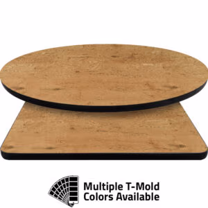 T-Mold Manufactured Table Tops – Pinnacle Lancelot Oak Laminate