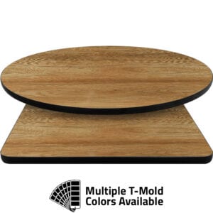 T-Mold Manufactured Table Tops – Pinnacle Century Elm Laminate