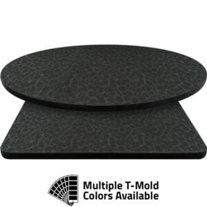 T-Mold Manufactured Table Tops – Pinnacle Gray Flora Laminate