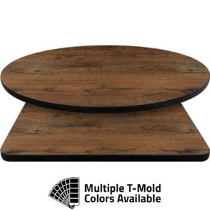 T-Mold Manufactured Table Tops – Pinnacle Chatham Oak Laminate
