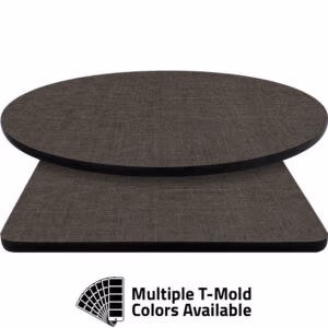 T-Mold Manufactured Table Tops – Pinnacle Gray Twist Laminate