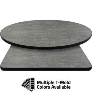 T-Mold Manufactured Table Tops – Pinnacle Brooklyn Light Laminate
