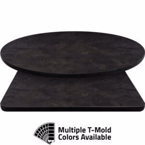T-Mold Manufactured Table Tops – Pinnacle Raven Slate Laminate