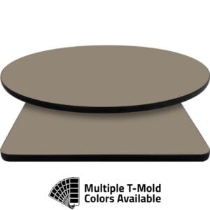 T-Mold Manufactured Table Tops – Pinnacle Gothic Gray Laminate