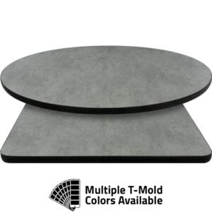 T-Mold Manufactured Table Tops – Pinnacle Textured Concrete Laminate