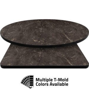 T-Mold Manufactured Table Tops – Pinnacle Chocolate Slate Laminate