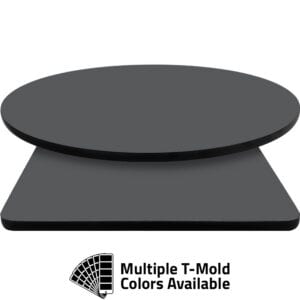 T-Mold Manufactured Table Tops – Pinnacle Slate Gray Laminate