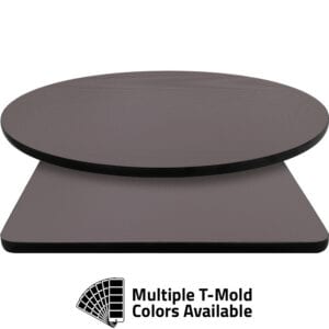 T-Mold Manufactured Table Tops – Pinnacle Silver Diamond Laminate