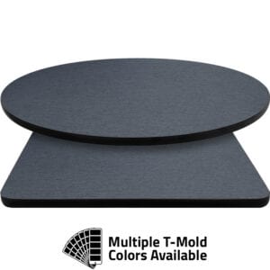 T-Mold Manufactured Table Tops – Pinnacle Denim Tweed Laminate