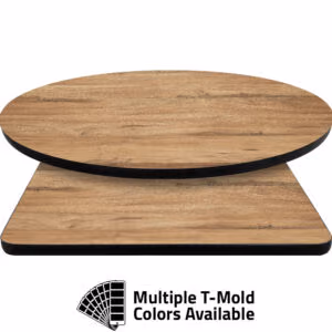 T-Mold Manufactured Table Tops – Pinnacle Modoc Poplar Laminate