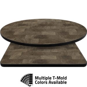 T-Mold Manufactured Table Tops – Pinnacle Charter Oak Laminate