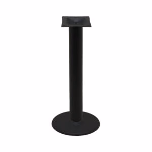 Table Base – 18″ Disc (Round) – Black Stamped Steel – Counter Height – 4″ Column