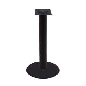 Table Base – 22″ Disc (Round) – Black Stamped Steel – Counter Height – 4″ Column