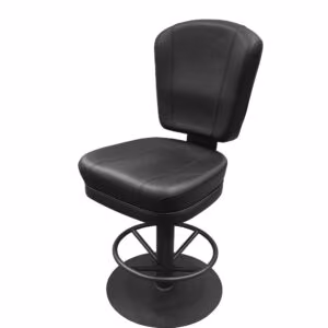 CS-10671 Centurion Casino Stool with Counter Height Pedestal Disc Swivel Base
