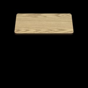 Two-Sided Quick Ship Table Tops - Oak/Walnut Laminate - Brown T-Mold - 48" x 48"