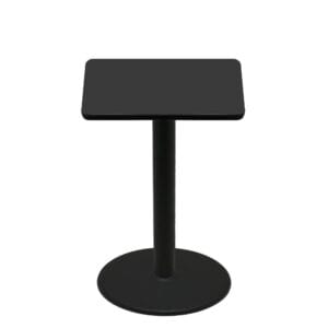 36" x 36" Two-Sided Mahogany/Black Quick Ship Table - Black Up + Black Bar Height 30" Disc Base