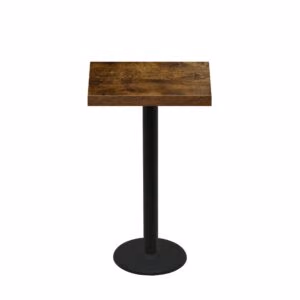 24" x 30" Urban Vintage Autumn Quick Ship Table + Black Bar Height 18" Disc Base