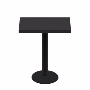 30" x 42" Urban Onyx Quick Ship Table + Black Bar Height 22" Disc Base