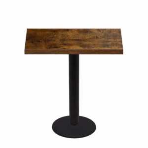 30" x 48" Urban Vintage Autumn Quick Ship Table + Black Bar Height 22" Disc Base