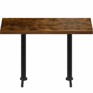 30" x 72" Urban Vintage Autumn Quick Ship Table + (2) Black Bar Height 22" T Bases