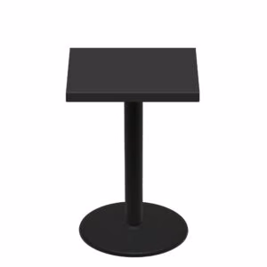 36" x 36" Urban Onyx Quick Ship Table + Black Bar Height 30" Disc Base