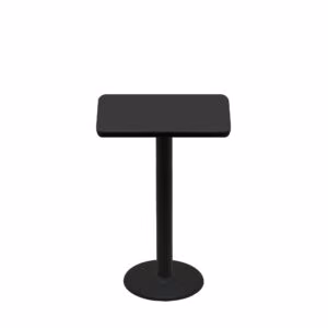 24" x 30" Two-Sided Mahogany/Black Quick Ship Table - Black Up + Black Counter Height 18" Disc Base