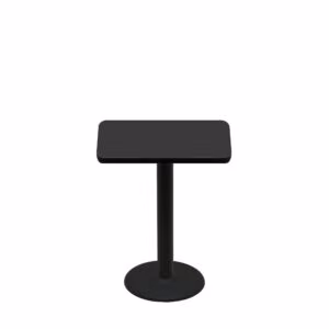 24" x 30" Two-Sided Mahogany/Black Quick Ship Table - Black Up + Black Standard Height 18" Disc Base