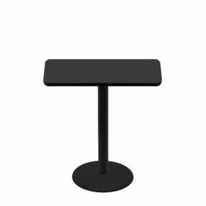 24" x 42" Two-Sided Mahogany/Black Quick Ship Table - Black Up + Black Counter Height 22" Disc Base